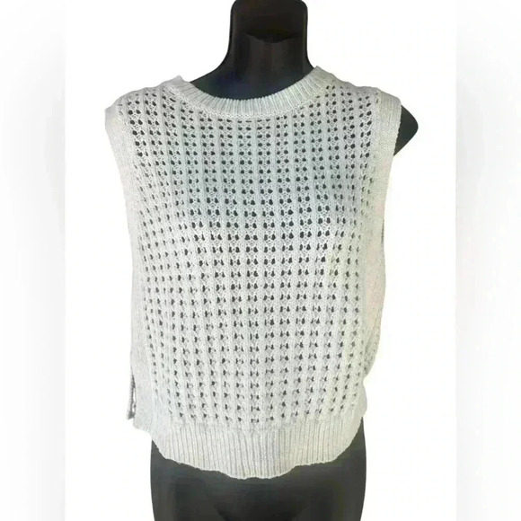 Cotton By Autumn cashmere cream with neon frekles vest top size Small used - Picture 2 of 7